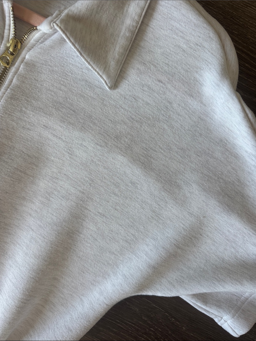 Varley Light Heather Zip-Front Collared Jumpsuit - Picture 3 of 3